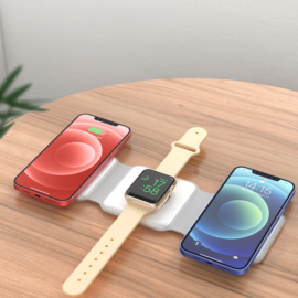 Matkailijan 3-in-1-laturi (valkoinen)