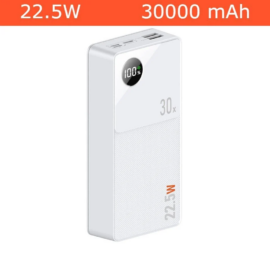 Pikalatauksella varustettu suurikapasiteettinen varavirtalähde (Q8 30000 mAh)