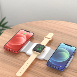 Matkailijan 3-in-1-laturi (valkoinen)